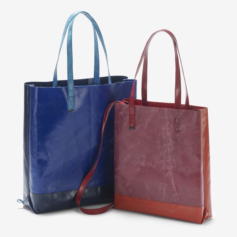 Convenient tote bag with an additional strap for a backpack mode or as