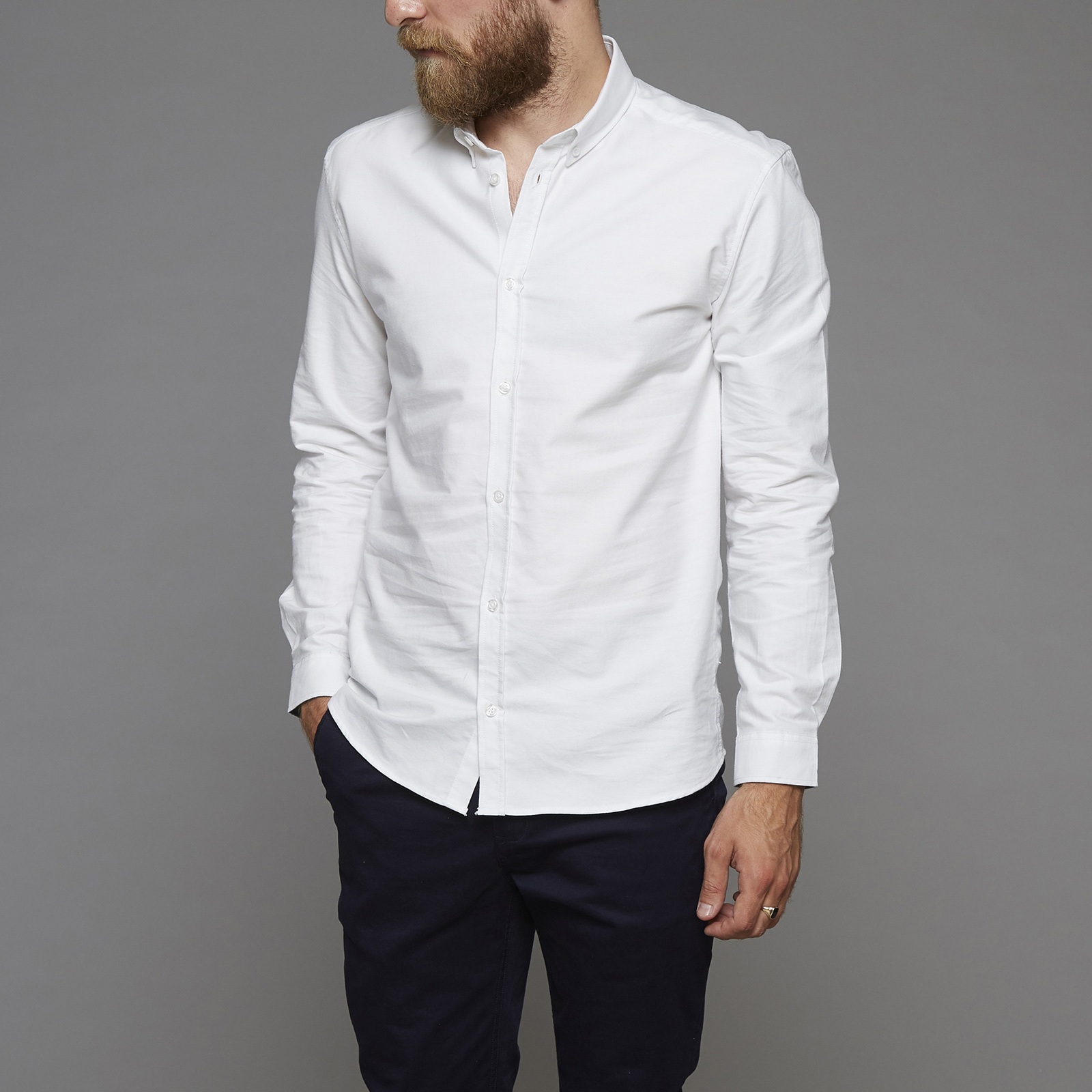 SUIT OXFORD BUTTON DOWN SHIRT